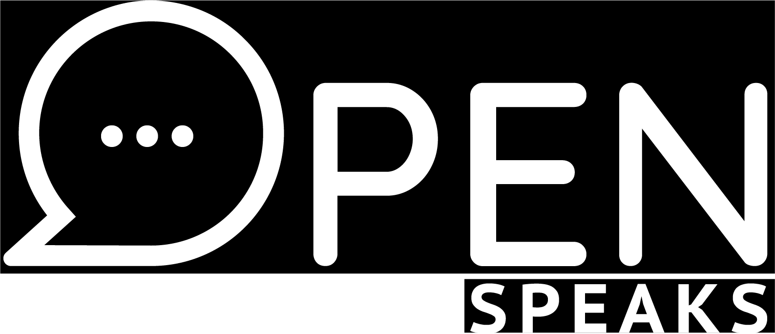 OpenSpeaks logo (black)